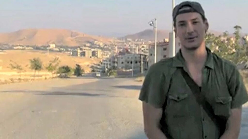 Austin reporting in Al Tal.
Photograph courtesy of CBS